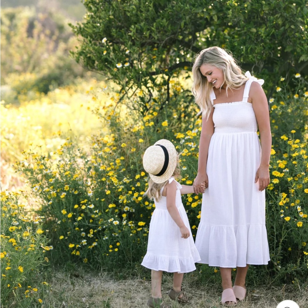 Morning Lavender CLAIRE SMOCKED MIDI DRESS